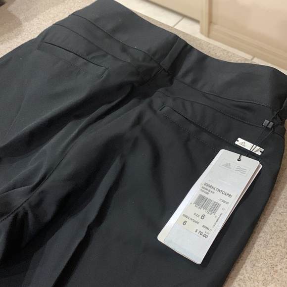 Adidas Essential Lightweight Capris brand new black size 6 - Picture 6 of 8
